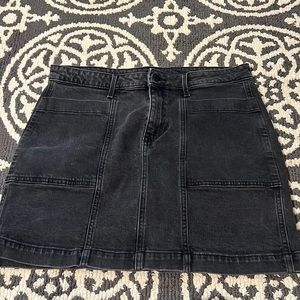 Old Navy Black Denim Skirt